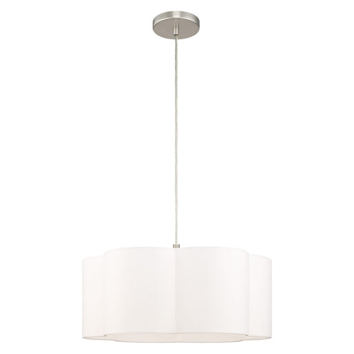 Chelsea Drum Pendant in Brushed Nickel