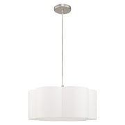 Chelsea Drum Pendant in Brushed Nickel