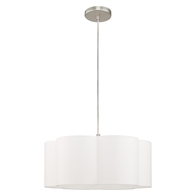 Chelsea Drum Pendant in Brushed Nickel