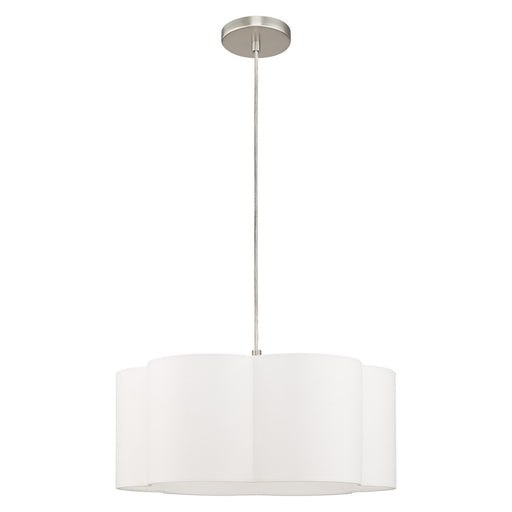 Chelsea Drum Pendant in Brushed Nickel