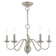 Windsor 5-Light Chandelier in Brushed Nickel