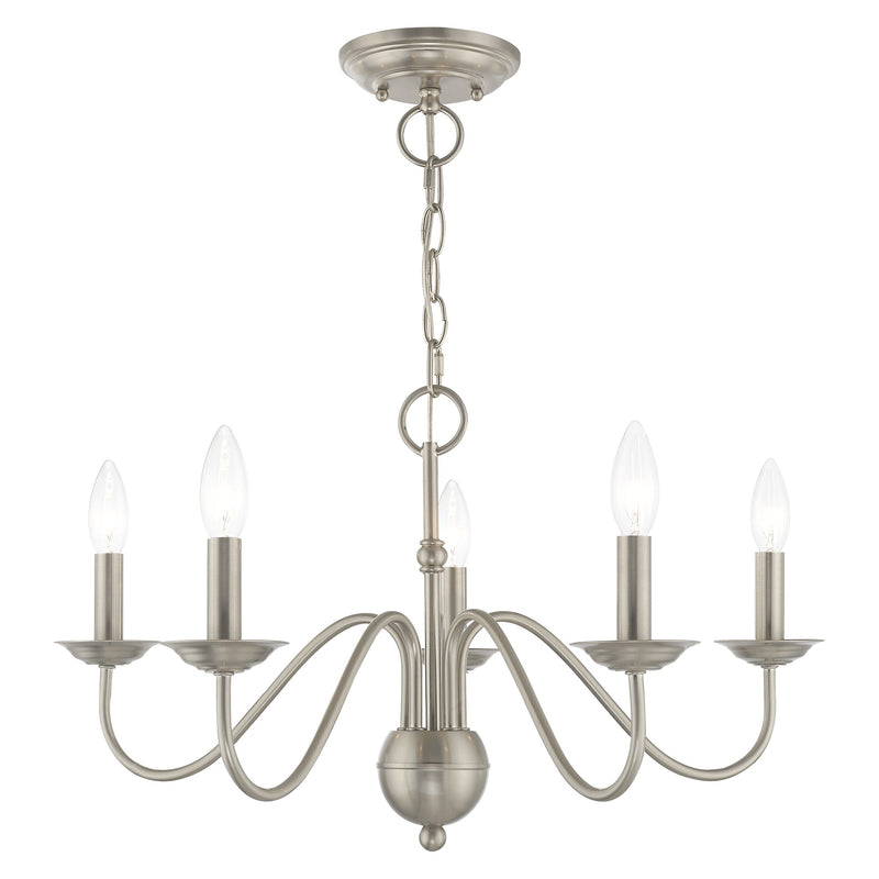 Windsor 5-Light Chandelier in Brushed Nickel
