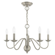 Windsor 5-Light Chandelier in Brushed Nickel