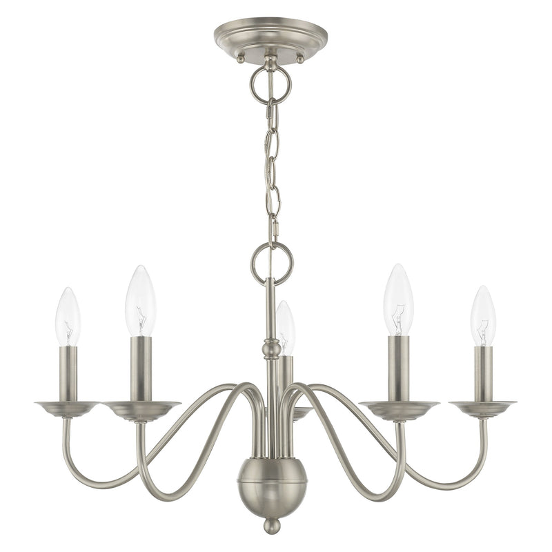 Windsor 5-Light Chandelier in Brushed Nickel