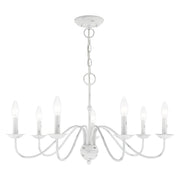 Windsor 7-Light Chandelier in Antique White