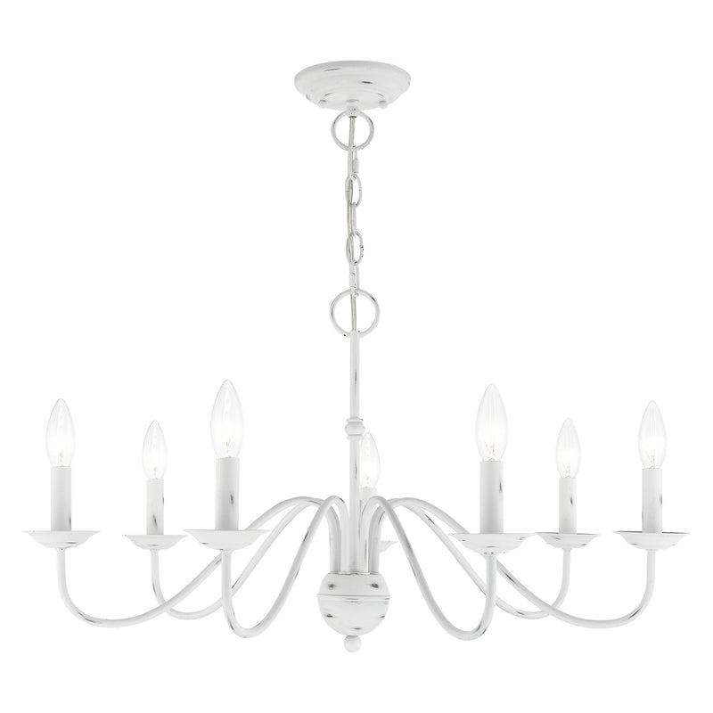 Windsor 7-Light Chandelier in Antique White