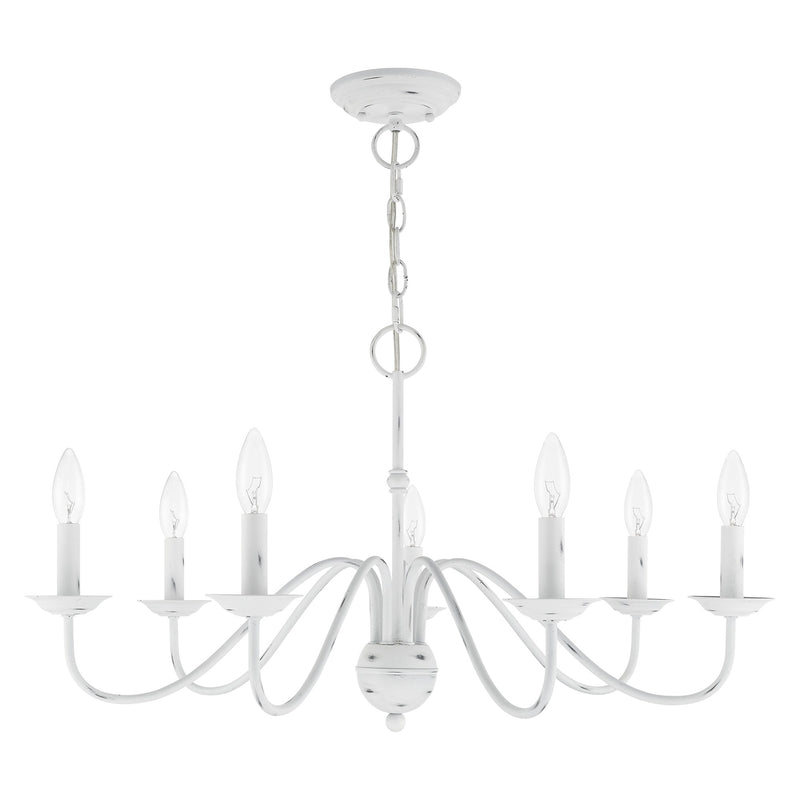 Windsor 7-Light Chandelier in Antique White