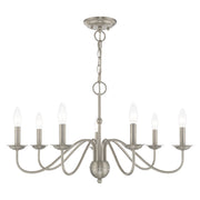 Windsor 7-Light Chandelier in Brushed Nickel