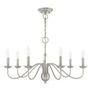Windsor 7-Light Chandelier in Brushed Nickel