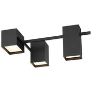 Madrid LED Flush Mount in Matte Black