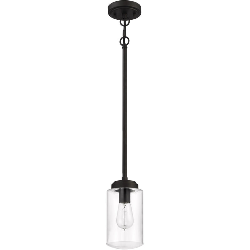 Crosspoint 1 Light 5" Outdoor Mini Pendant Espresso in Espresso
