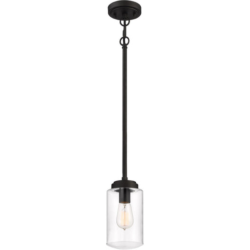 Crosspoint 1 Light 5" Outdoor Mini Pendant Espresso in Espresso