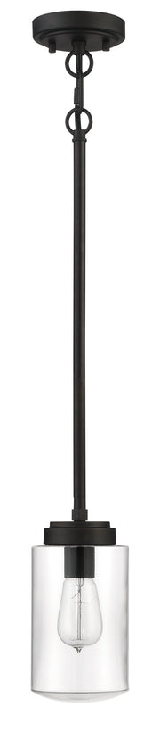 Crosspoint 1 Light 5" Outdoor Mini Pendant Espresso in Espresso