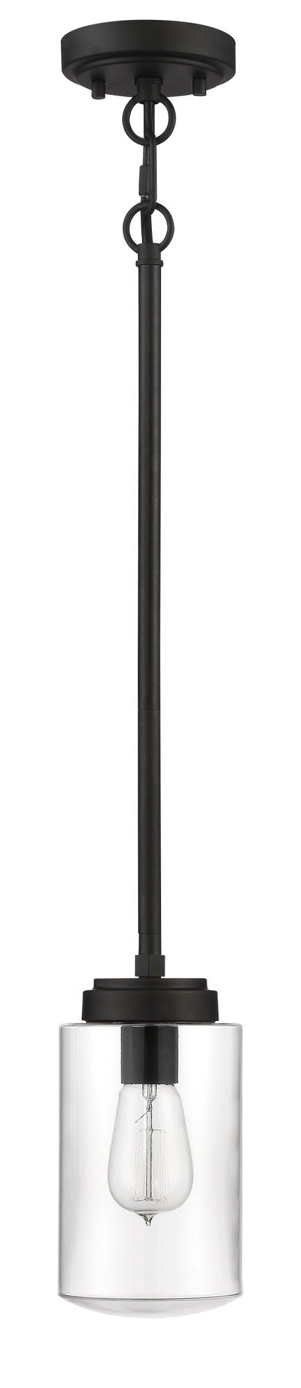 Crosspoint 1 Light 5" Outdoor Mini Pendant Espresso in Espresso