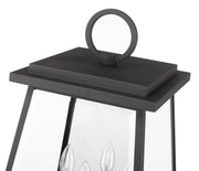 Broughton 4 Light 12.5" Outdoor Post Mount Fixture in Black, Post Top Only, Round Fitter