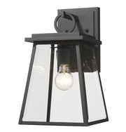 Broughton 1 Light 8.25" Outdoor Wall Light in Black