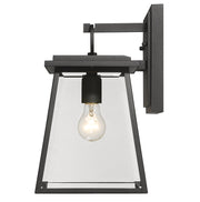 Broughton 1 Light 8.25" Outdoor Wall Light in Black