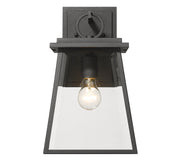 Broughton 1 Light 8.25" Outdoor Wall Light in Black
