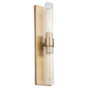 Sheridan 2 Light Wall Mount in Aged Brass