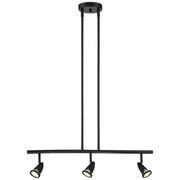 Cobra 3-Light Linear Pendant in Black