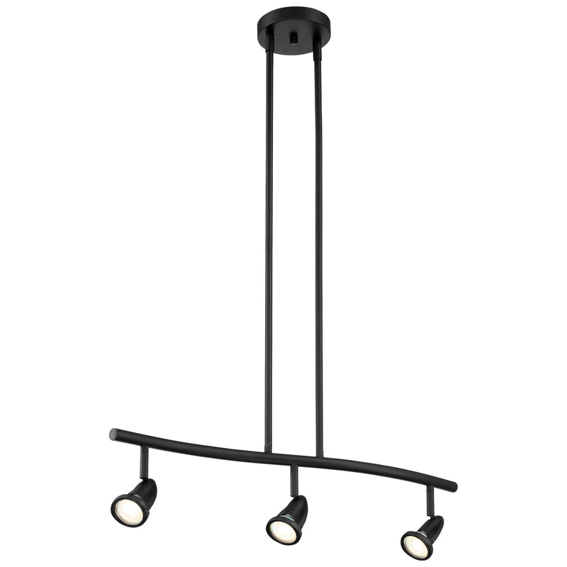 Cobra 3-Light Linear Pendant in Black