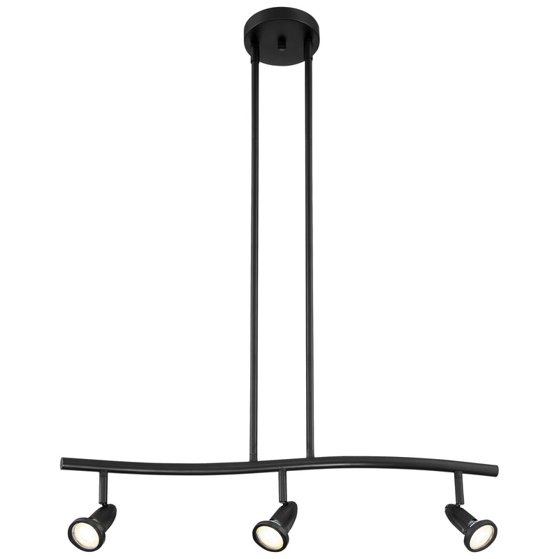 Cobra 3-Light Linear Pendant in Black