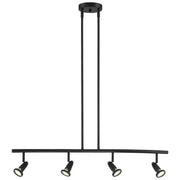 Cobra 4-Light LED Linear Pendant in Black