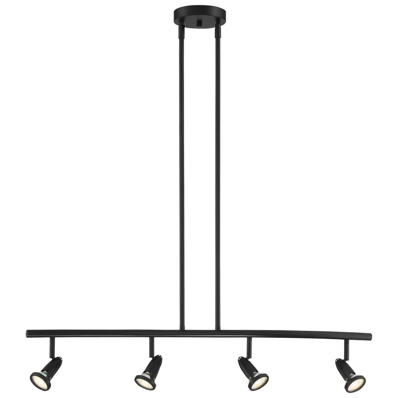Cobra 4-Light LED Linear Pendant in Black