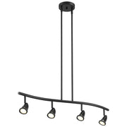 Cobra 4-Light LED Linear Pendant in Black