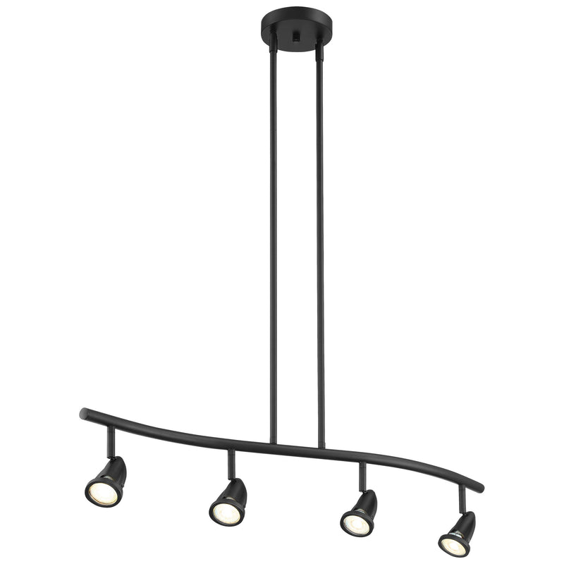Cobra 4-Light LED Linear Pendant in Black