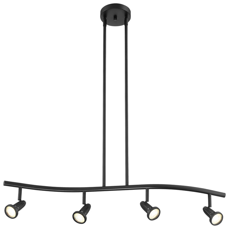 Cobra 4-Light LED Linear Pendant in Black