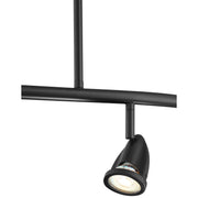 Cobra 4-Light LED Linear Pendant in Black