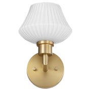 Cassini 1 Light Wall Mount in Aged Brass