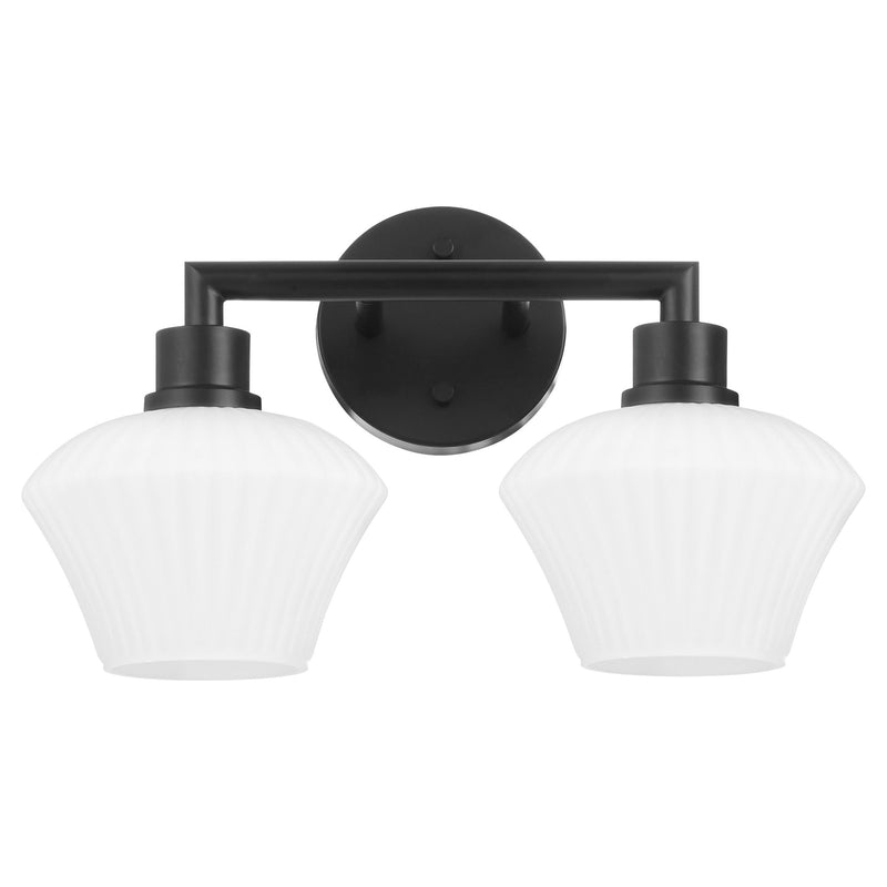 Cassini 2 Light Vanity in Matte Black