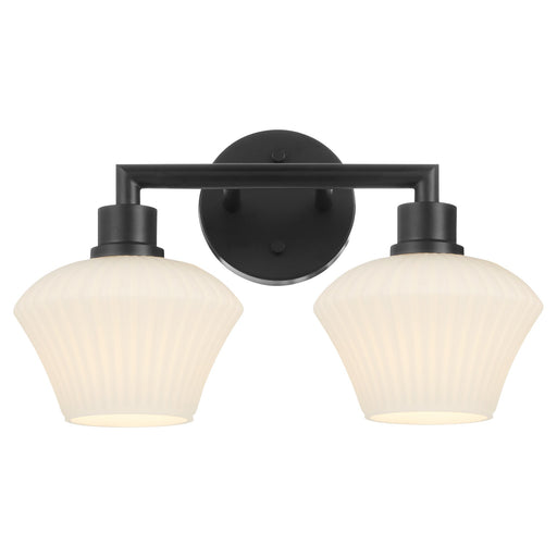 Cassini 2 Light Vanity in Matte Black