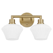 Cassini 2 Light Vanity in Aged Brass