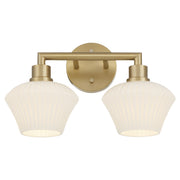 Cassini 2 Light Vanity in Aged Brass