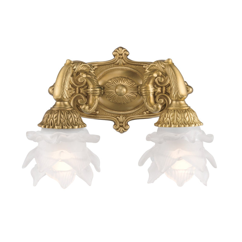 Mayfield 2 Light 11.5" Sconce in Aged Brass