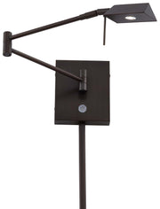 George's Reading Room LED Swing Arm Wall Lamp P4318 in Copper Bronze Patina