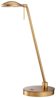 George's Reading Room Compact Pharmacy LED Desk Lamp in Honey Gold
