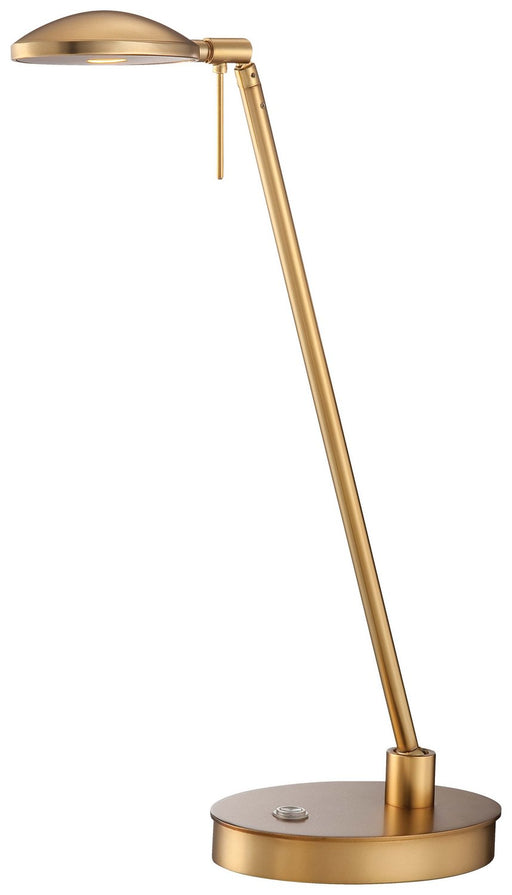George's Reading Room Compact Pharmacy LED Desk Lamp in Honey Gold