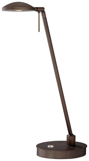 George's Reading Room Compact Pharmacy LED Desk Lamp in Copper Bronze Patina