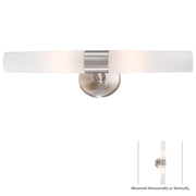 Saber Bath Vanity Light in Brushed Stainless Steel