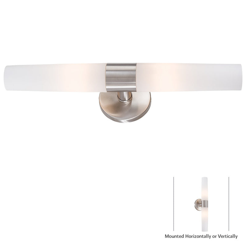 Saber Bath Vanity Light in Brushed Stainless Steel