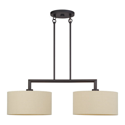Bellingham 2-Light Large Linear Chandelier in Bronze