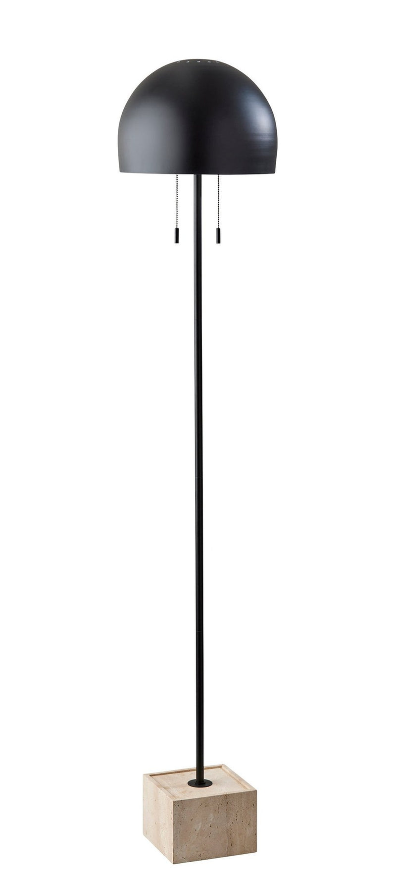 Wilder 2-Light Floor Lamp in Black