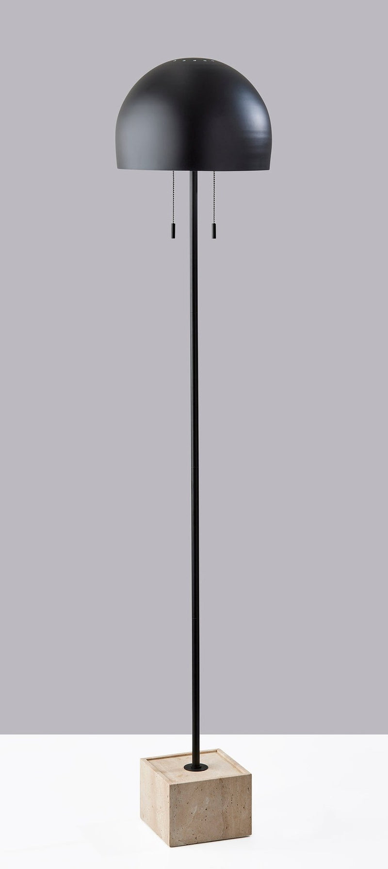 Wilder 2-Light Floor Lamp in Black