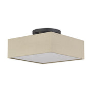 Summit 4-Light Square Semi-Flush Mount in Bronze
