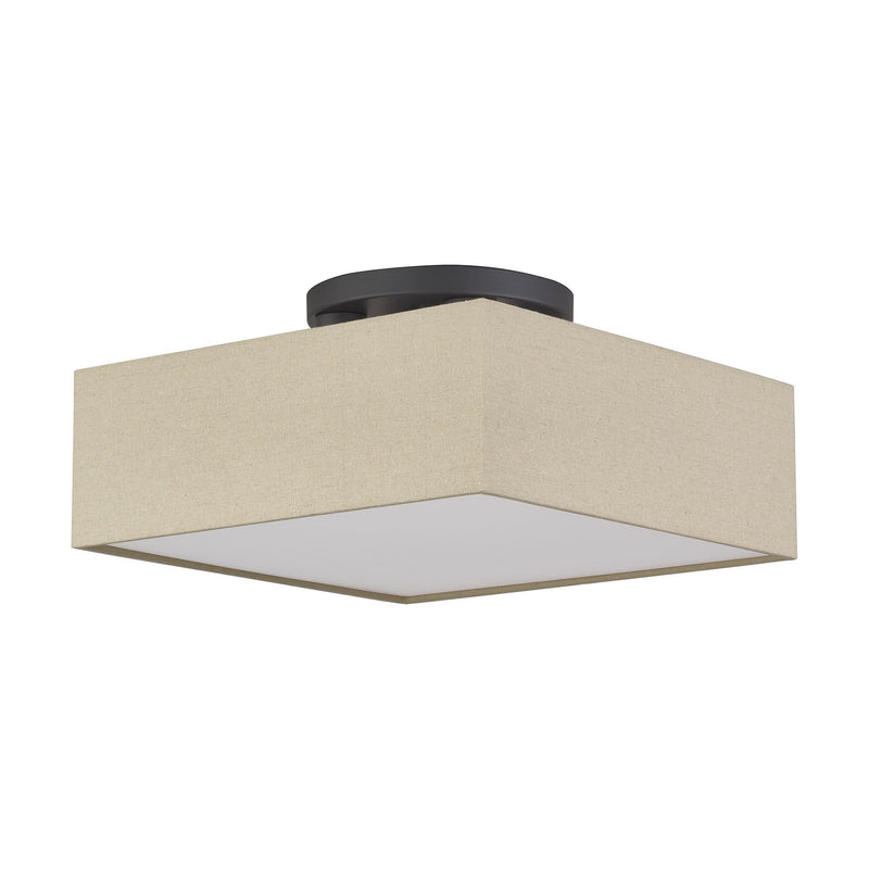 Summit 4-Light Square Semi-Flush Mount in Bronze