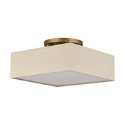 Summit 4-Light Square Semi-Flush Mount in Antique Gold Leaf